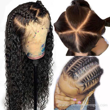 Brazilian raw unprocessed virgin hair Wigs Pre Plucked Hair Line with Baby Hair 13 * 4 HD Lace Frontal wigs